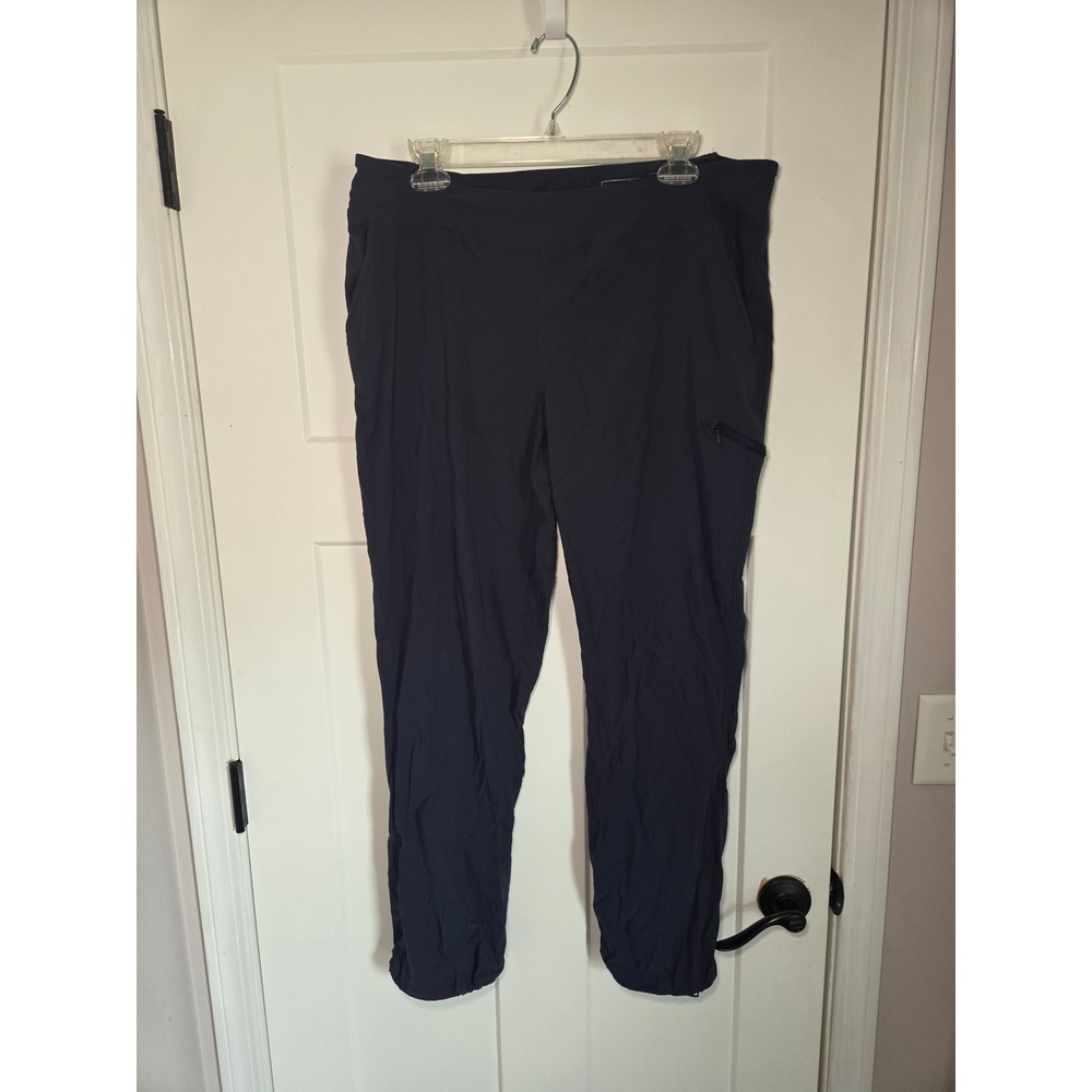 Mountain Hardwear Dynama Ankle Hiking Pants Womens XL Short Navy Blue Outdoor